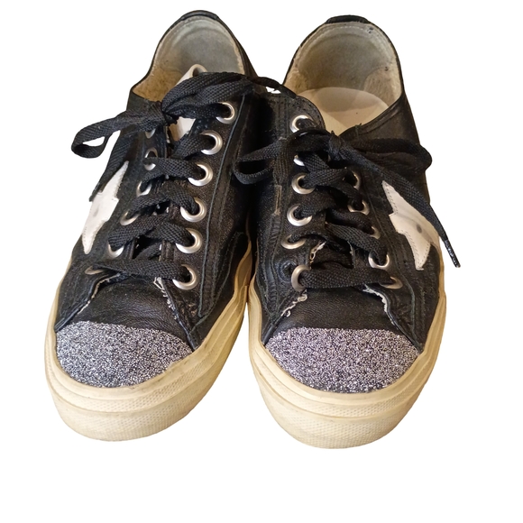 Golden Goose Black and Silver Sneakers - Picture 5 of 6